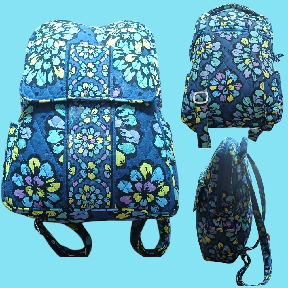 Floral Blue Backpack